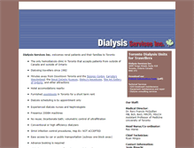 Tablet Screenshot of dialysisservicesinc.ca